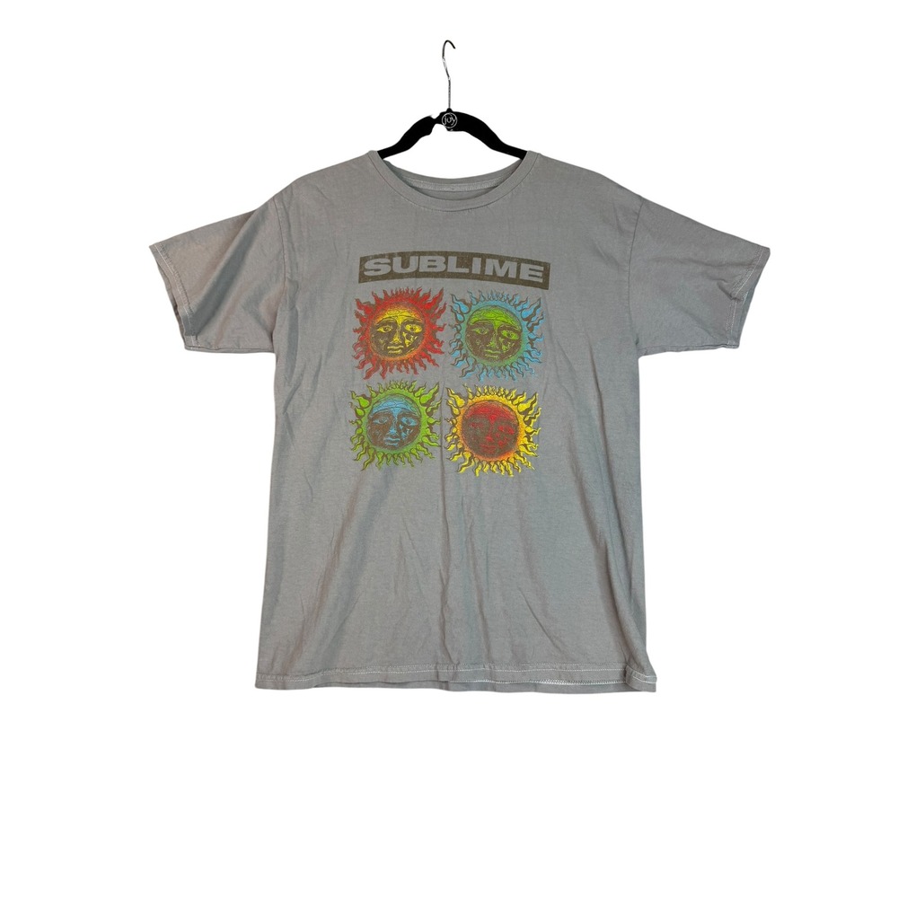 Sublime Band T-Shirt Grey Four Sun Graphic Tee‎ Youth Large YL Cotton